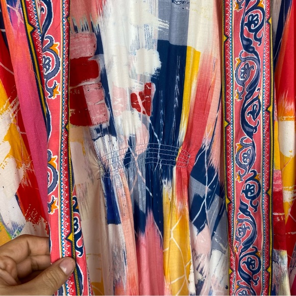 Tolani Collection Open Front Colorful Kimono Cardigan - Picture 3 of 6